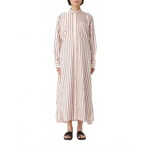 NEW FORTE FORTE satin stripe kaftan dress in oyster
